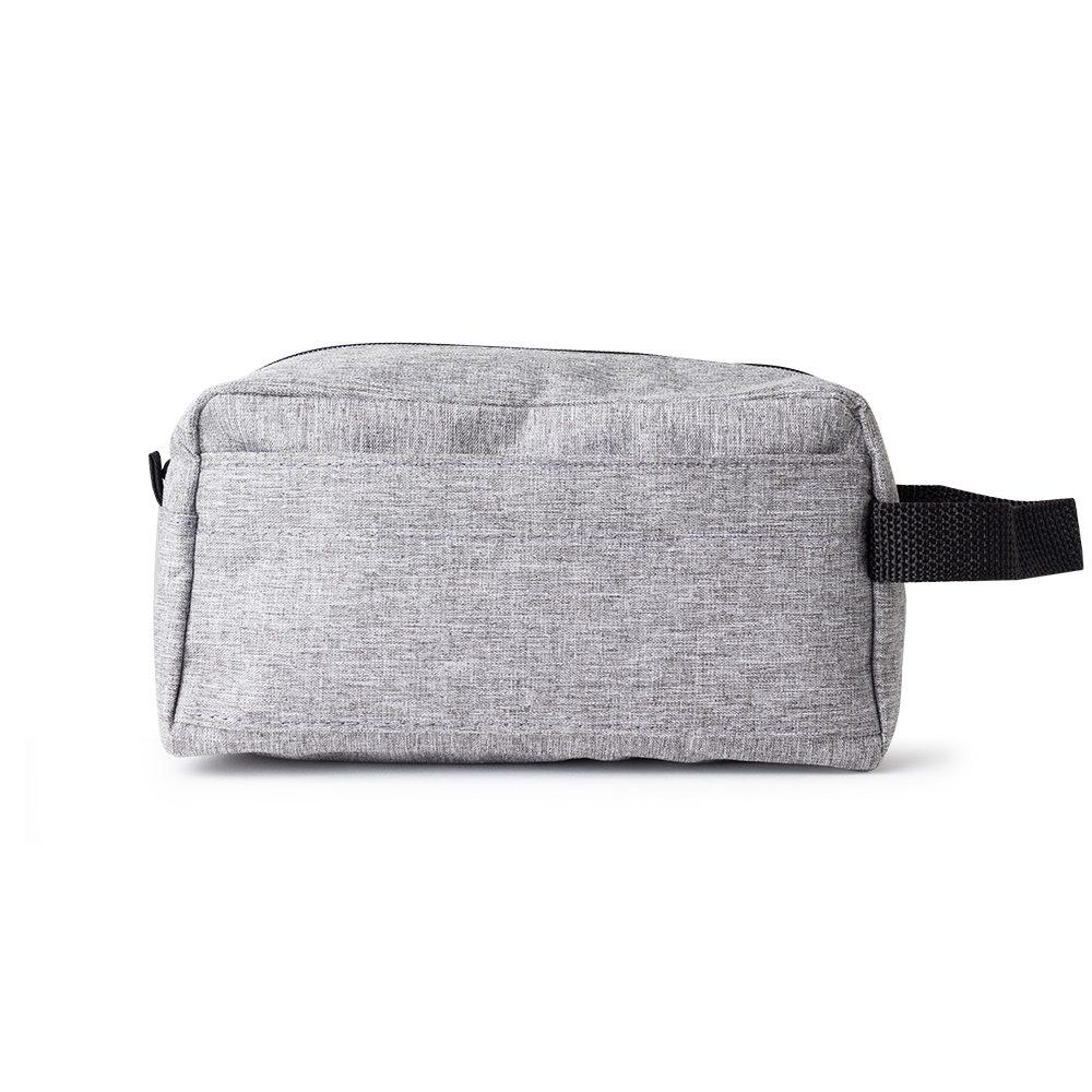 Necessaire DI1549 na cor Cinza, brinde personalizado Sky Brindes