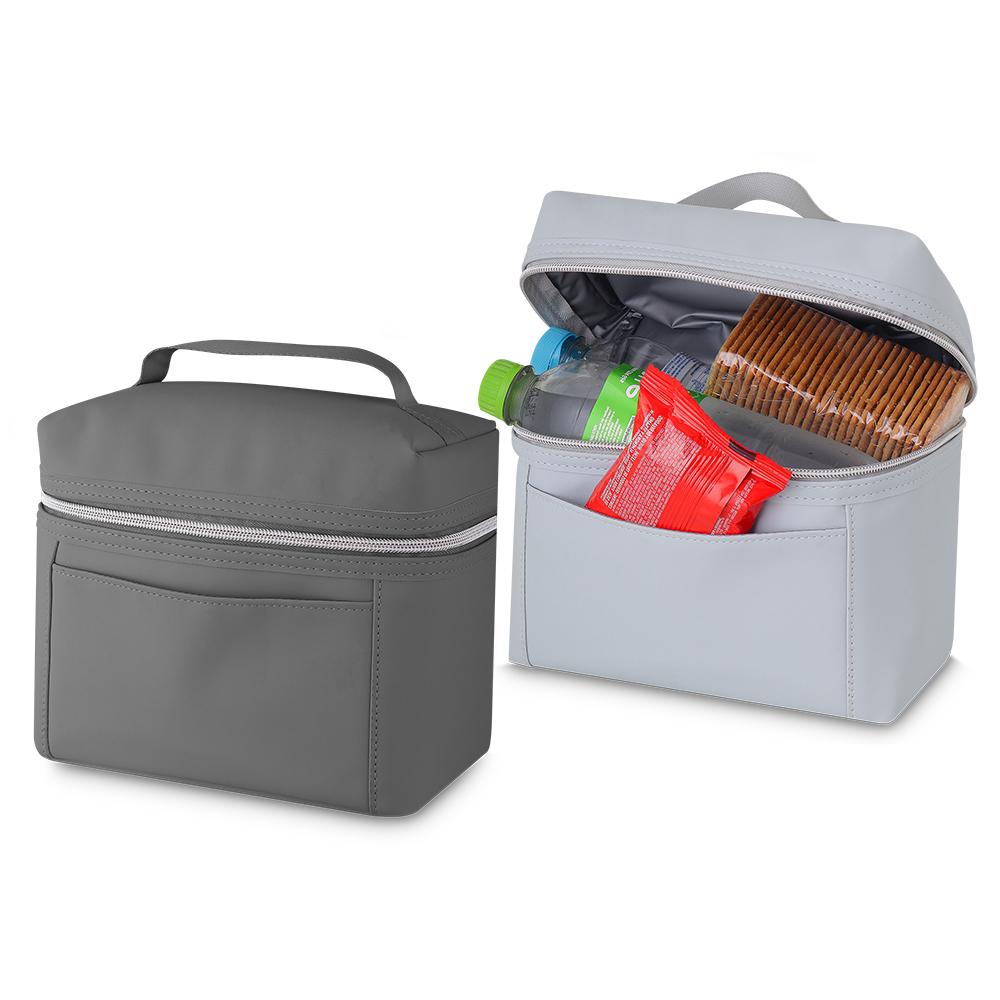 Bolsa Térmica DI1560 na cor Cinza, brinde personalizado Sky Brindes
