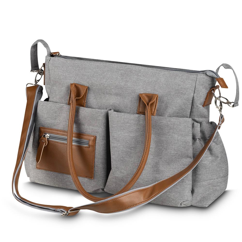 Bolsa Multifuncional DI1561 na cor Cinza, brinde personalizado Sky Brindes