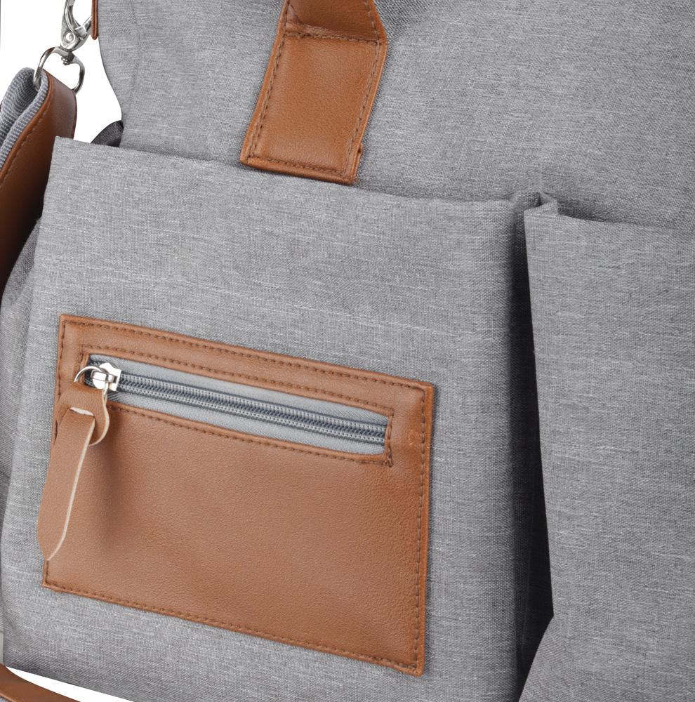 Bolsa Multifuncional DI1561 na cor Cinza, brinde personalizado Sky Brindes