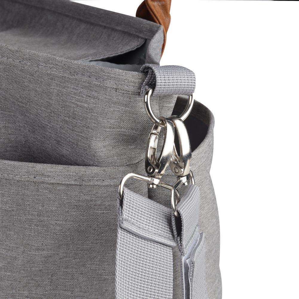 Bolsa Multifuncional DI1566 na cor Cinza, brinde personalizado Sky Brindes