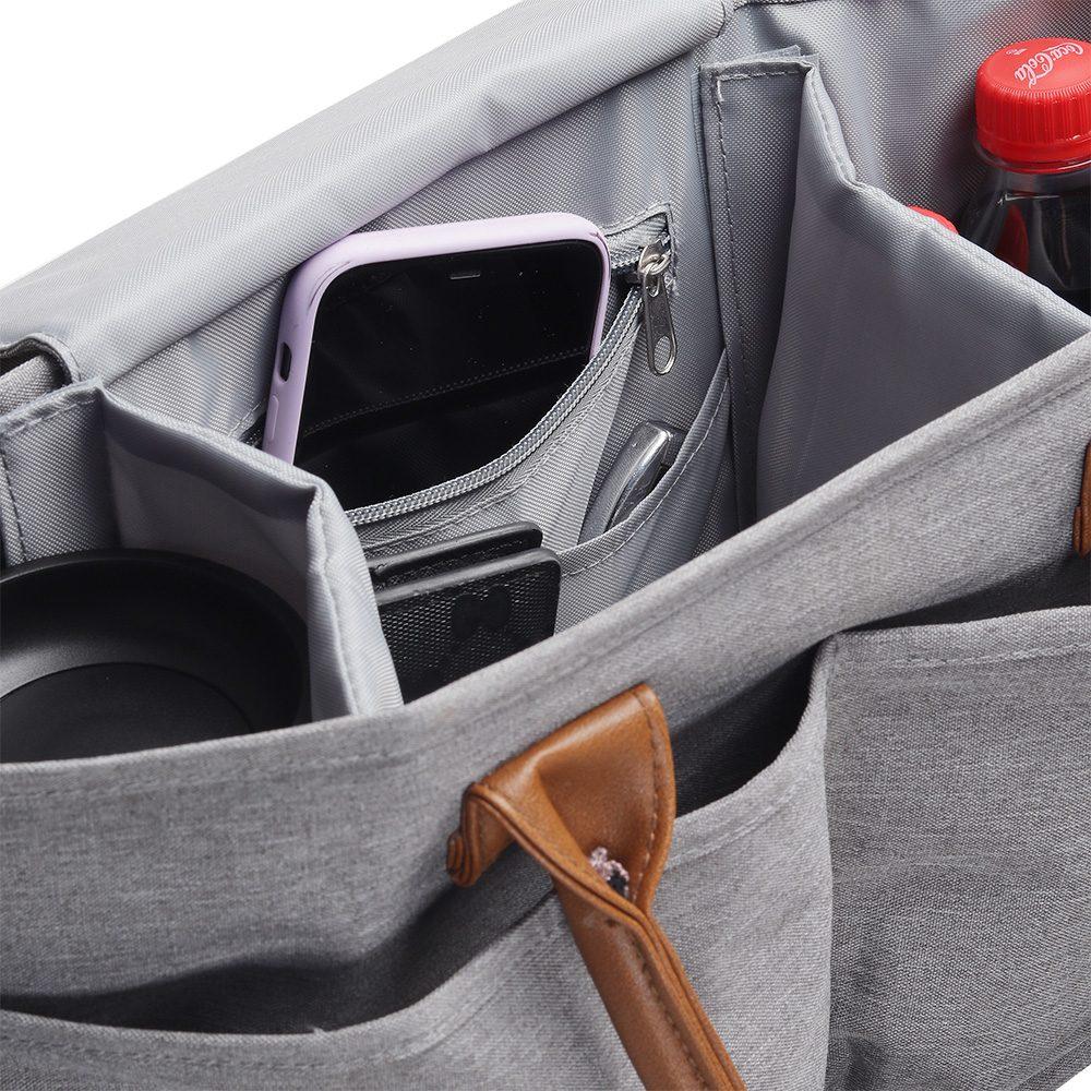 Bolsa Multifuncional DI1566 na cor Cinza, brinde personalizado Sky Brindes
