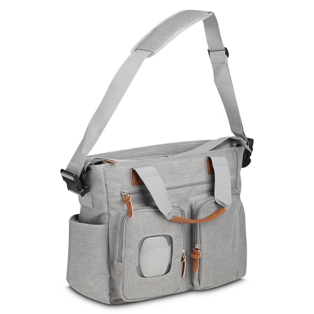 Bolsa Multifuncional DI1567 na cor Cinza, brinde personalizado Sky Brindes