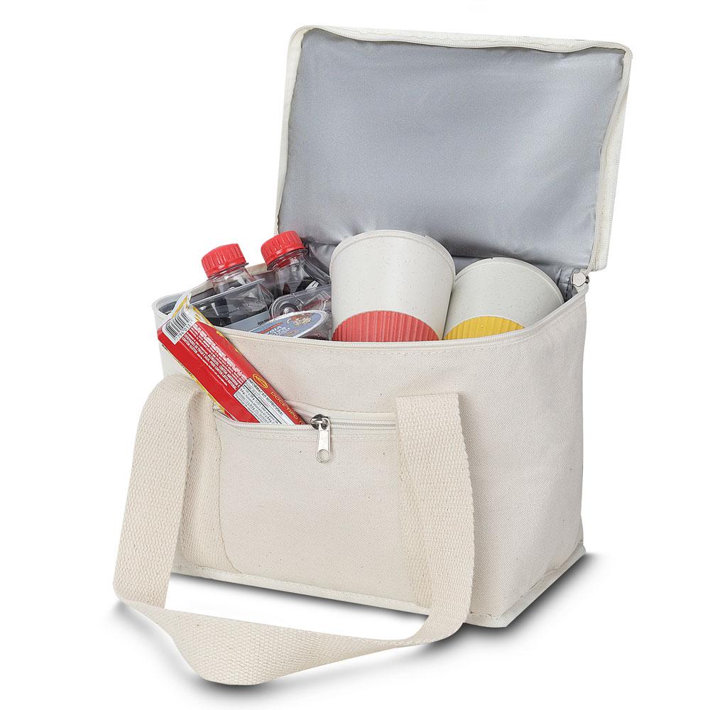 Bolsa Térmica DI1586 na cor Natural, brinde personalizado Sky Brindes