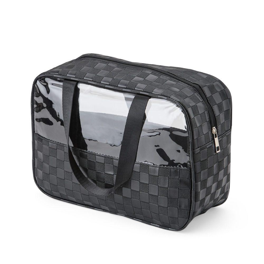 Nécessaire DI1601 na cor Preto, brinde personalizado Sky Brindes