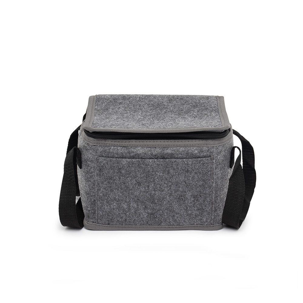Bolsa Térmica 5 Litros DI1651 na cor Cinza, brinde personalizado Sky Brindes