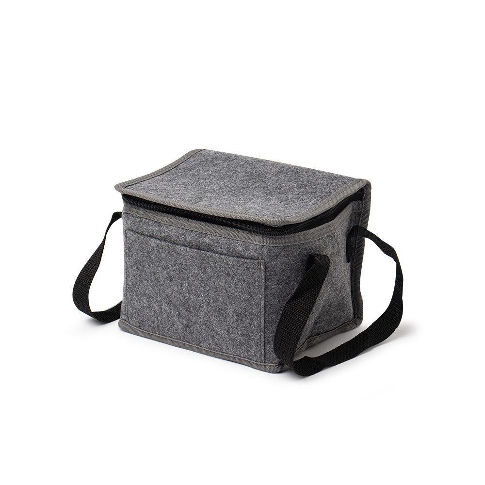 Bolsa Térmica 5 Litros DI1651 na cor Cinza, brinde personalizado Sky Brindes