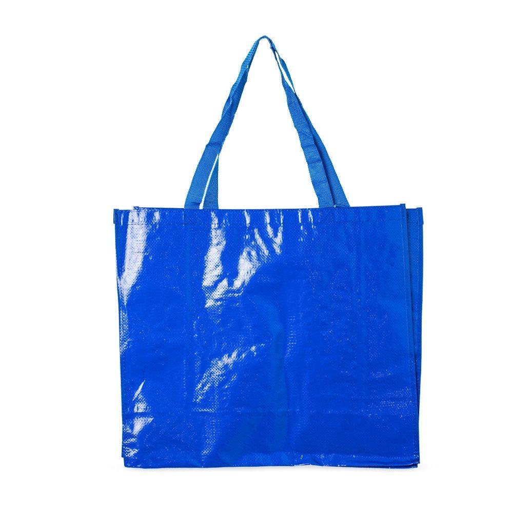 Sacola em Nylon DI1675 na cor Azul, brinde personalizado Sky Brindes