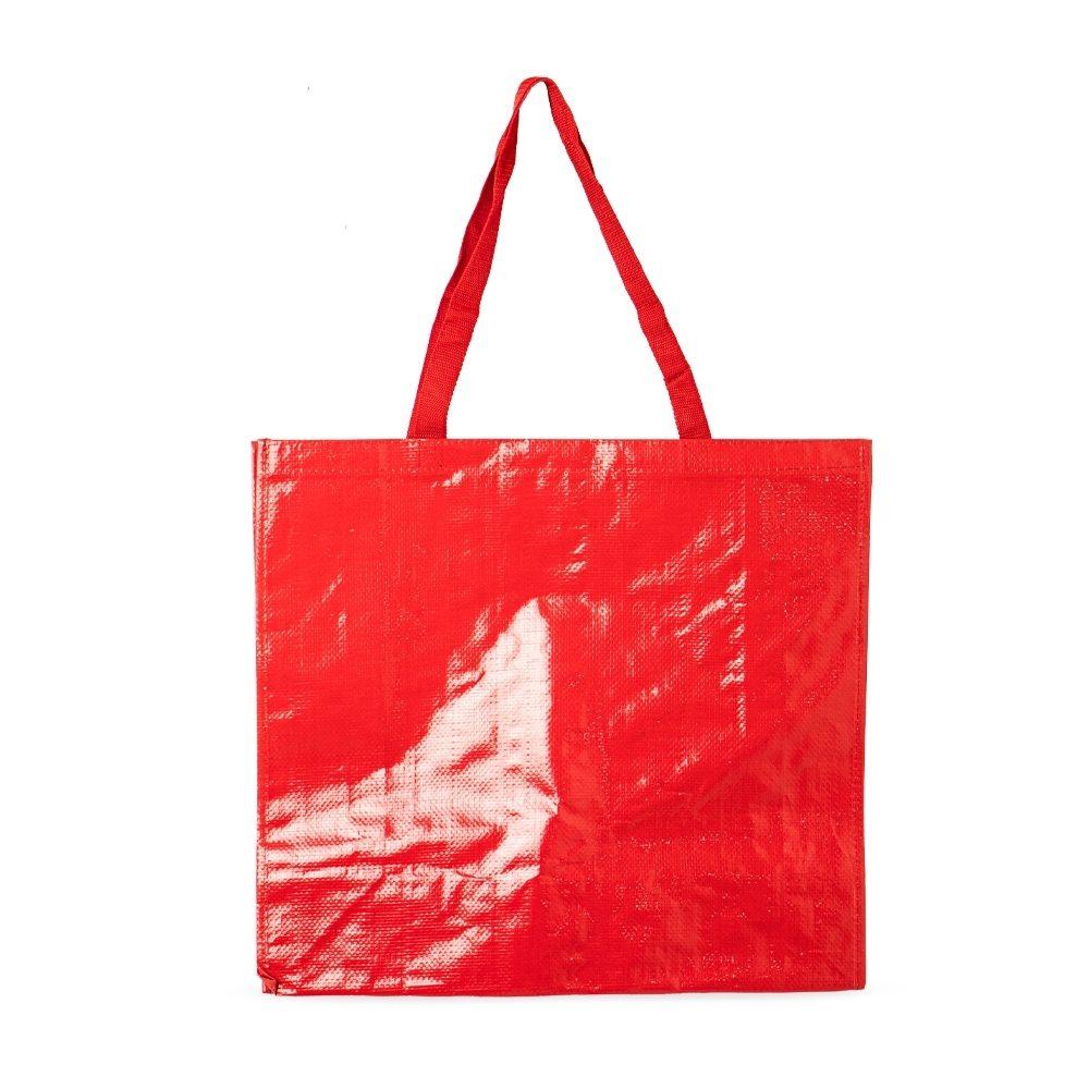 Sacola em Nylon DI1675 na cor Vermelho, brinde personalizado Sky Brindes