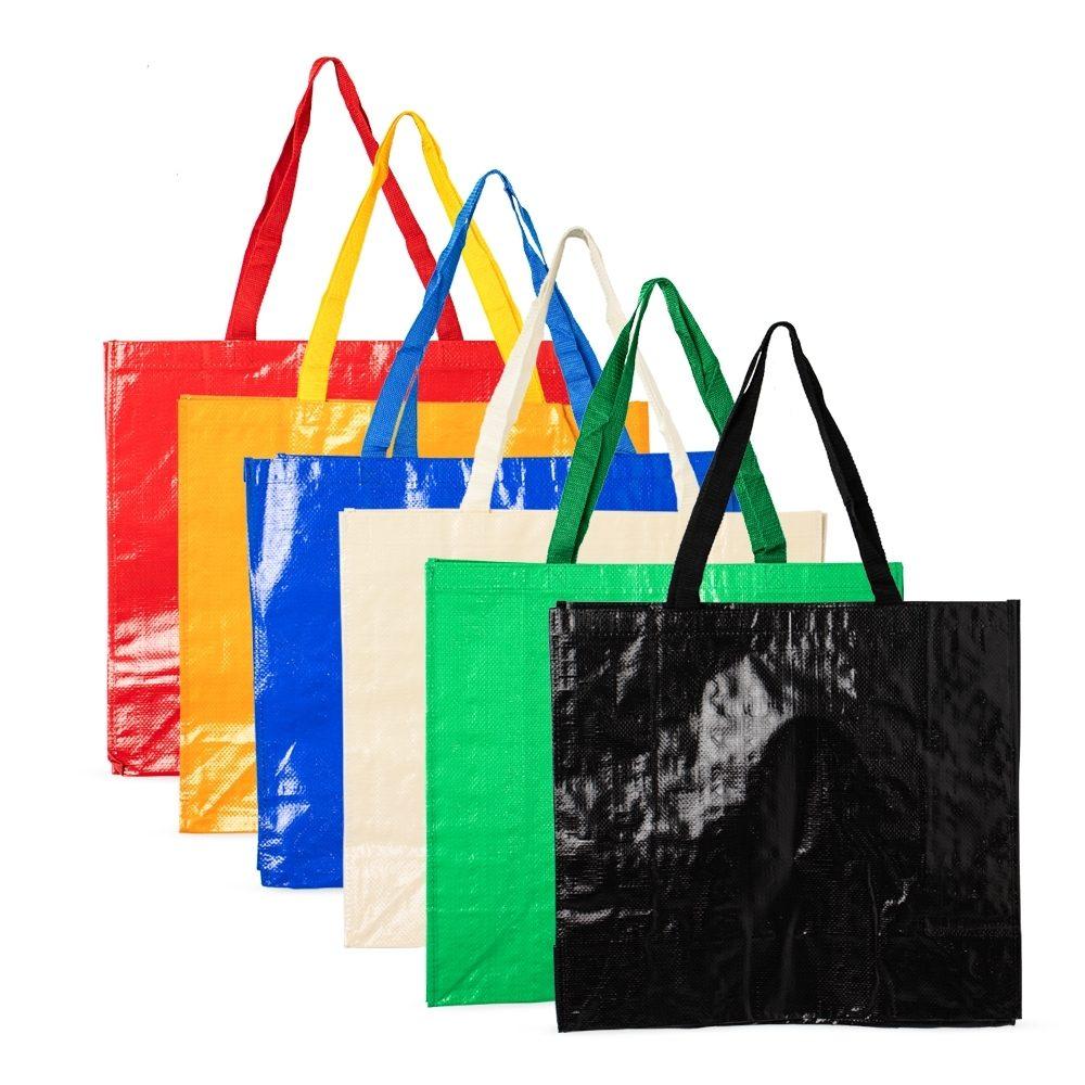 Sacola em Nylon DI1675 na cor Azul, brinde personalizado Sky Brindes