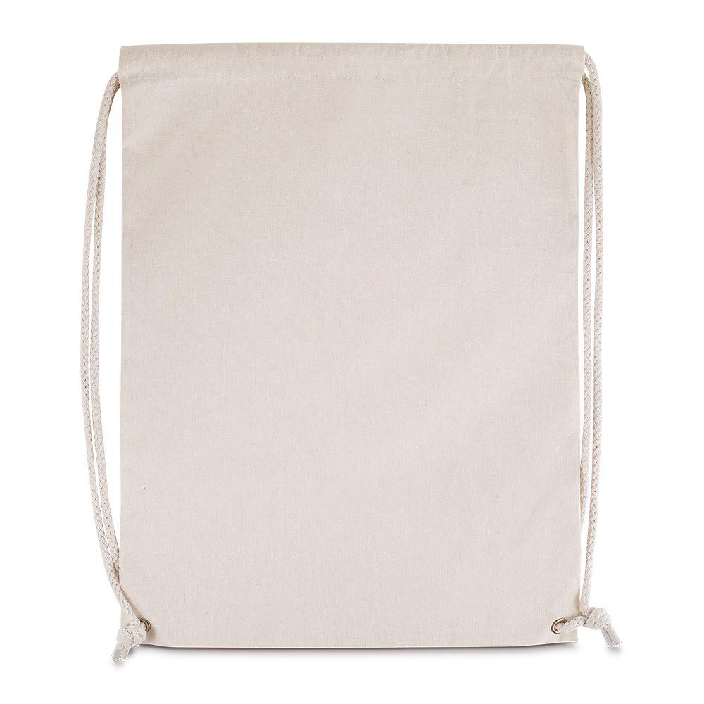 Sacochila em Algodão DI1704 na cor Único, brinde personalizado Sky Brindes