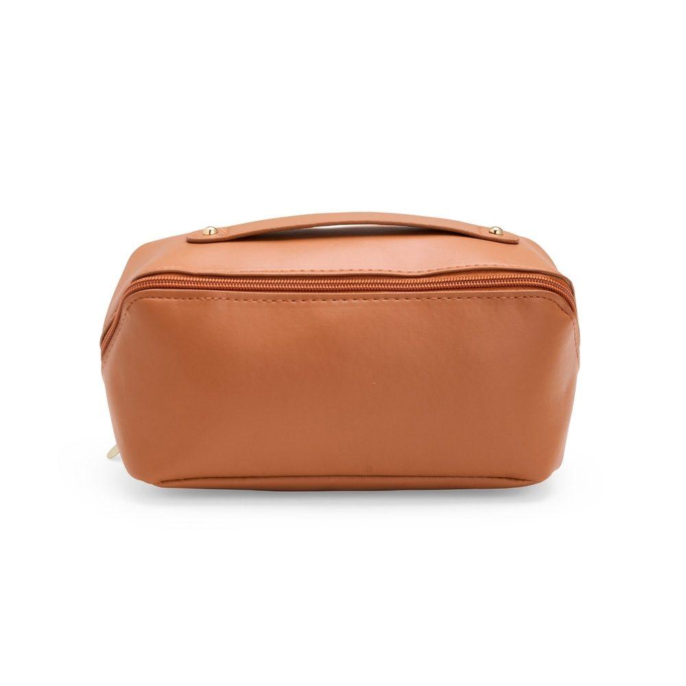 Necessaire Impermeável DI1705 na cor Marrom, brinde personalizado Sky Brindes