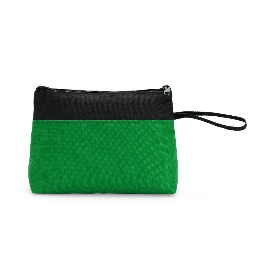 Necessaire Nylon Resistente DI1706 na cor Verde, brinde personalizado Sky Brindes