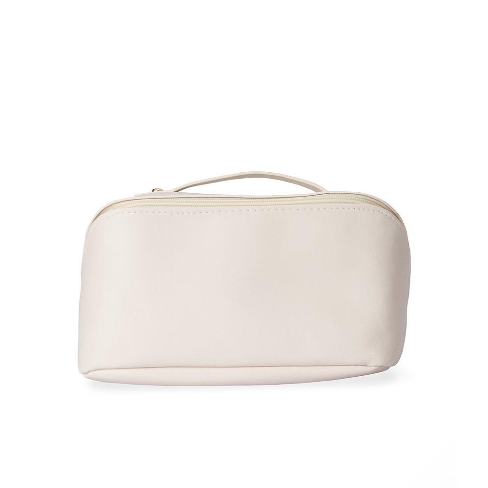 Necessaire em PU DI1719 na cor Branco, brinde personalizado Sky Brindes
