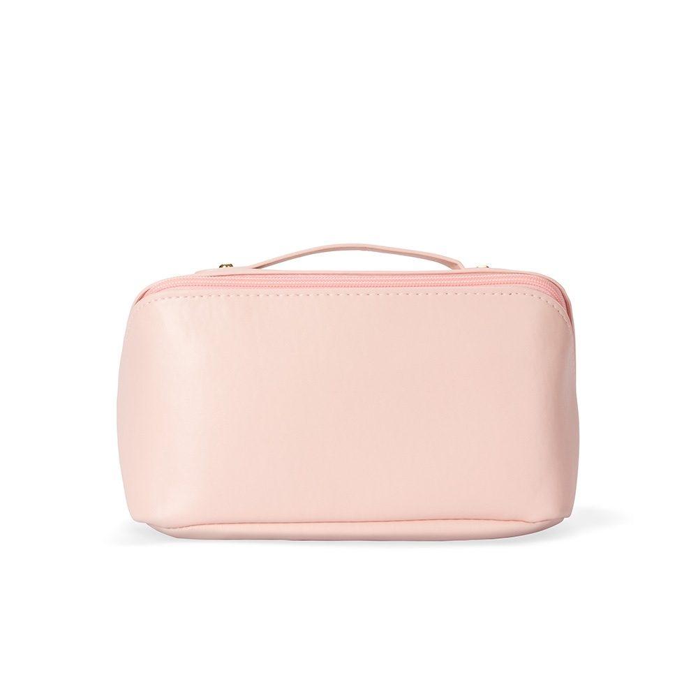 Necessaire em PU DI1719 na cor Rosa, brinde personalizado Sky Brindes