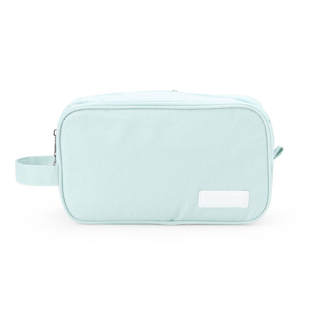Necessaire Poliéster DI1721 na cor Azul claro, brinde personalizado Sky Brindes