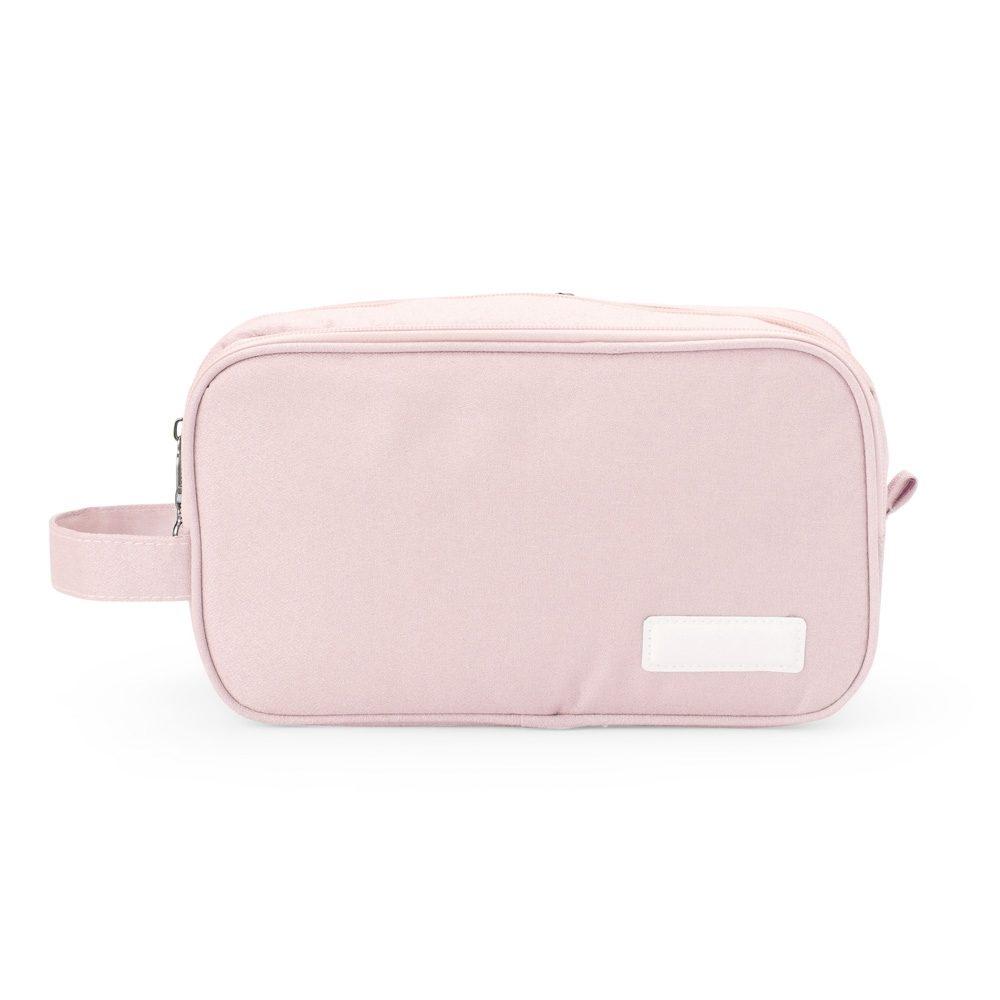 Necessaire Poliéster DI1721 na cor Rosa, brinde personalizado Sky Brindes