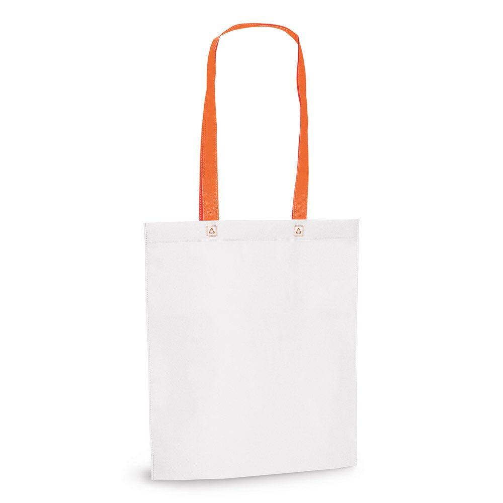 Sacola em non-woven DI1722 na cor Laranja, brinde personalizado Sky Brindes