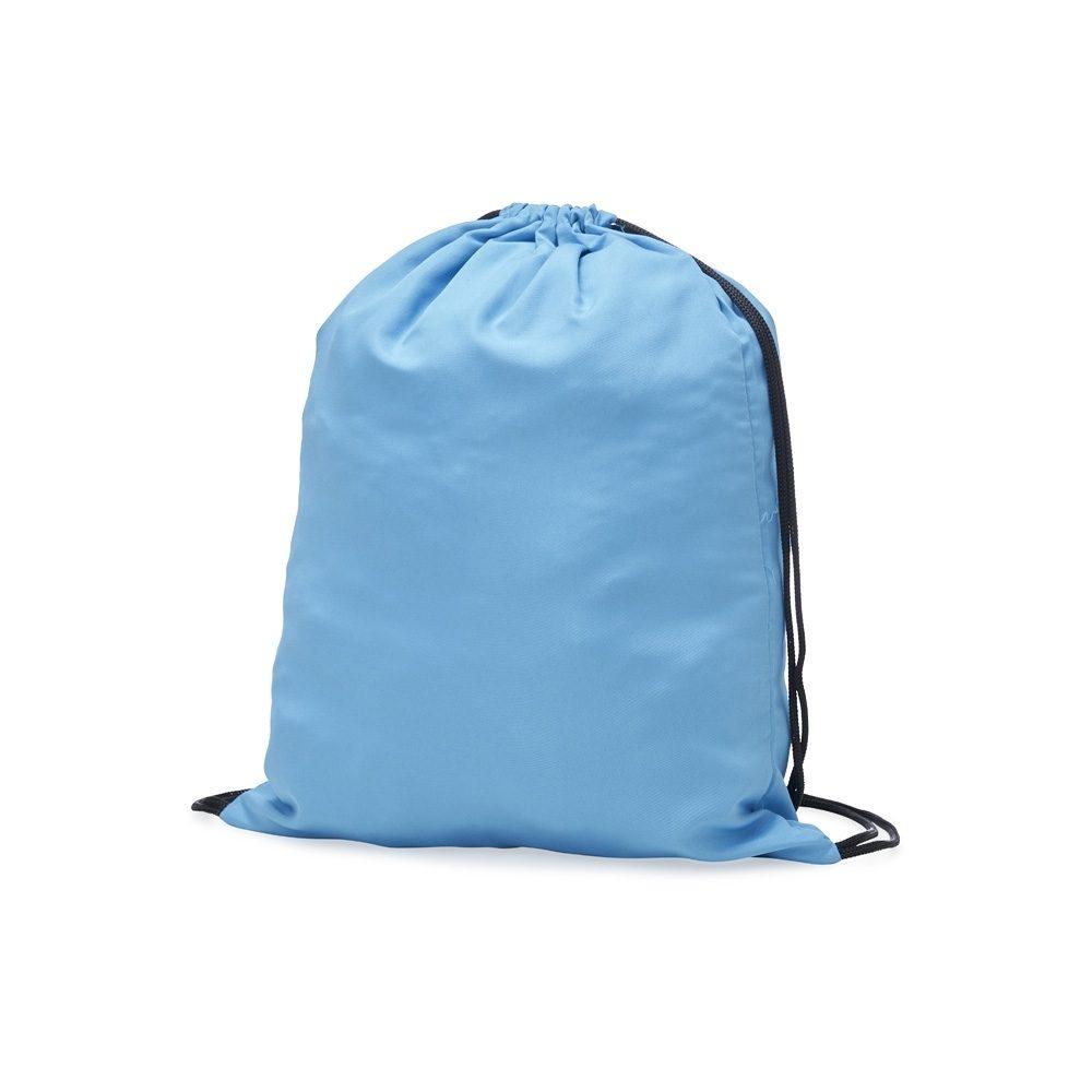 Sacochila Microfibra DI1724 na cor Azul claro, brinde personalizado Sky Brindes