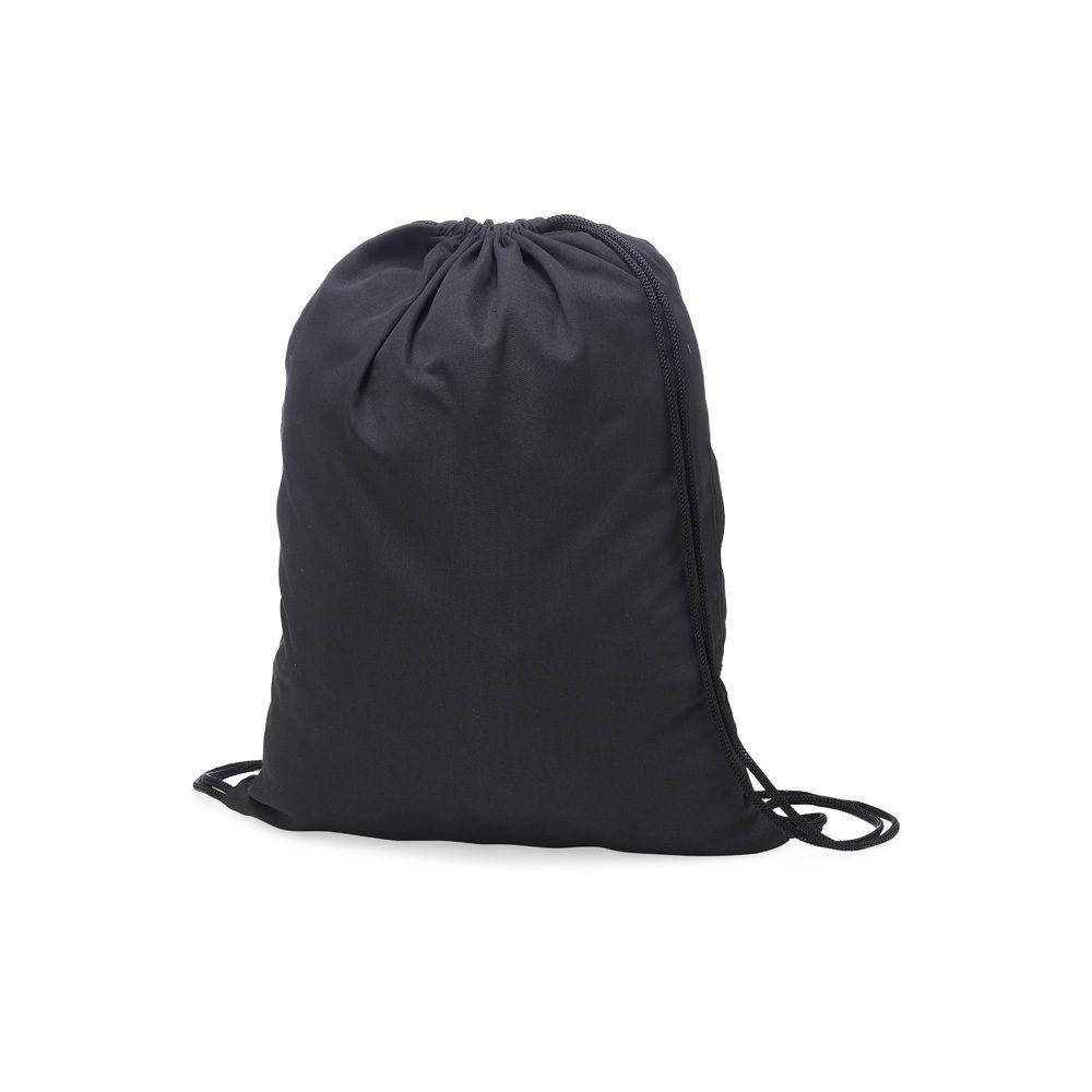 Sacochila Microfibra DI1724 na cor Preto, brinde personalizado Sky Brindes