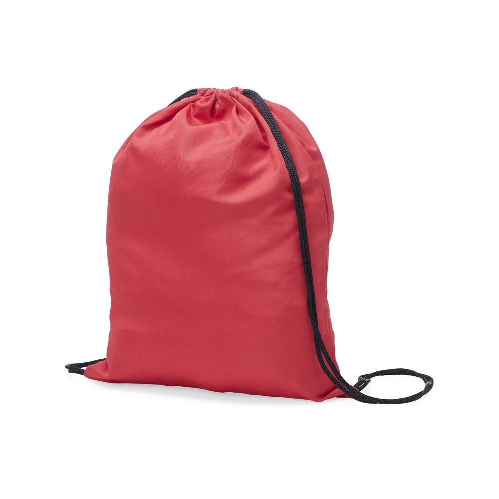 Sacochila Microfibra DI1724 na cor Vermelho, brinde personalizado Sky Brindes