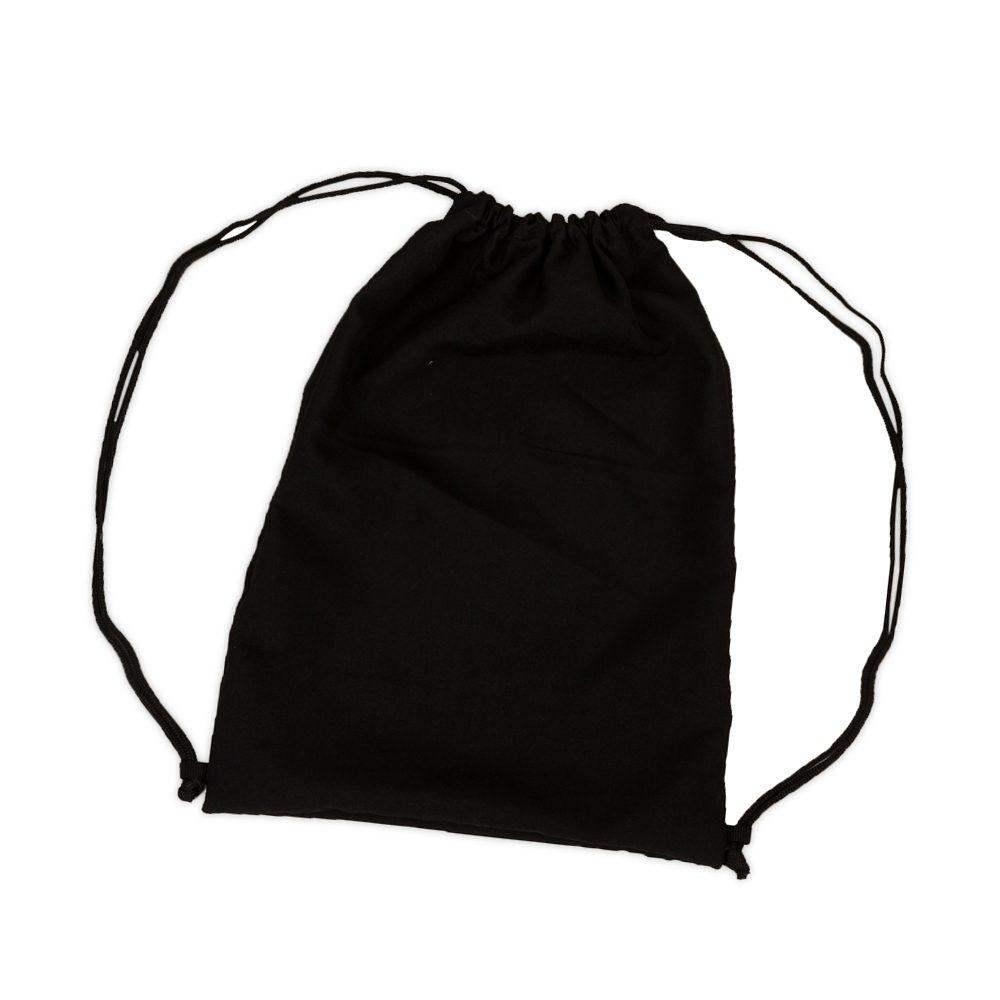 Sacochila Microfibra DI1725 na cor Preto, brinde personalizado Sky Brindes
