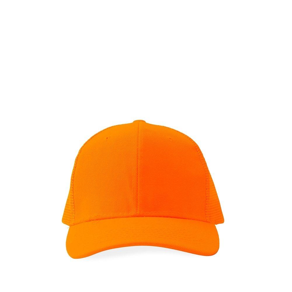 Boné Poliéster Aba Curva DI1727 na cor Laranja, brinde personalizado Sky Brindes