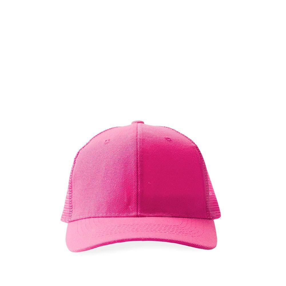 Boné Poliéster Aba Curva DI1727 na cor Rosa escuro, brinde personalizado Sky Brindes