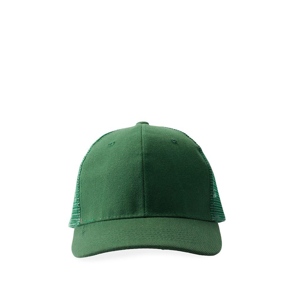 Boné Poliéster Aba Curva DI1727 na cor Verde, brinde personalizado Sky Brindes