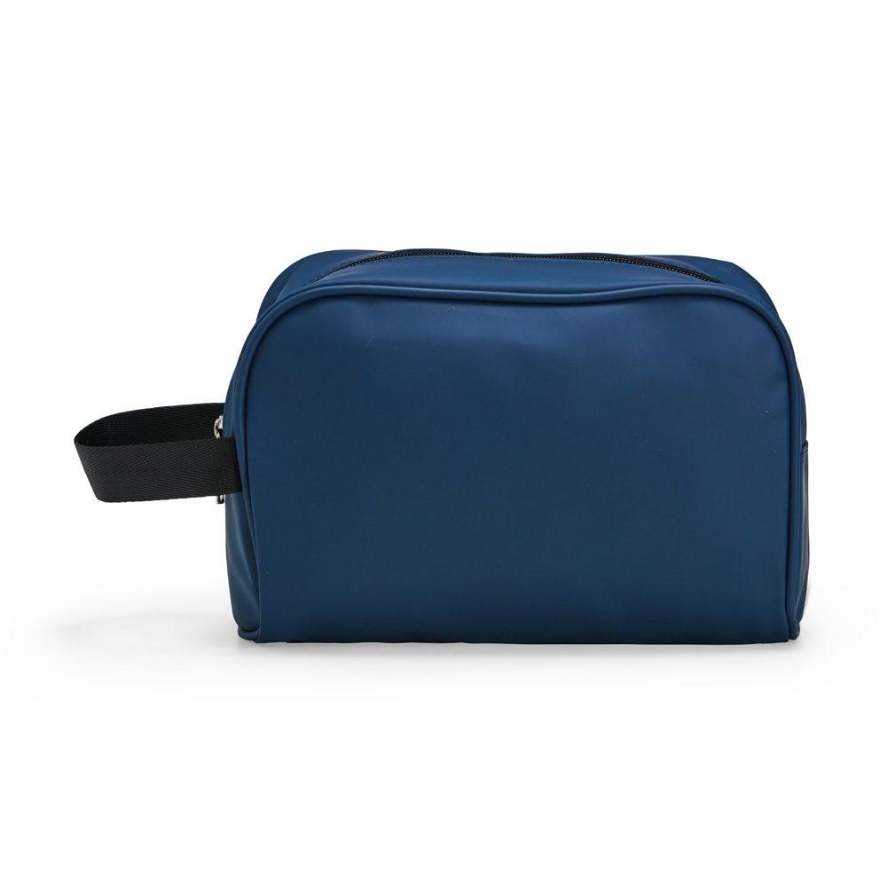 Ne'cessaire Couro Sintético DI1733 na cor Azul, brinde personalizado Sky Brindes