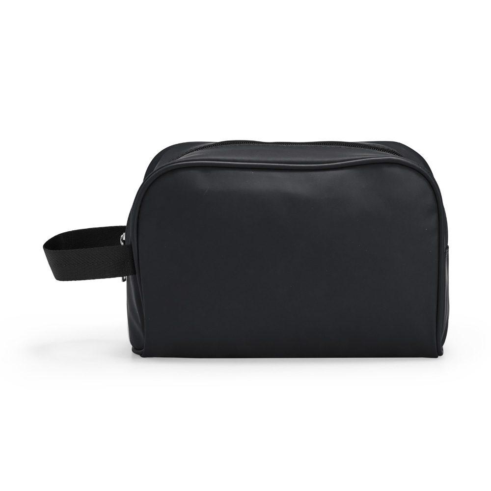 Ne'cessaire Couro Sintético DI1733 na cor Preto, brinde personalizado Sky Brindes