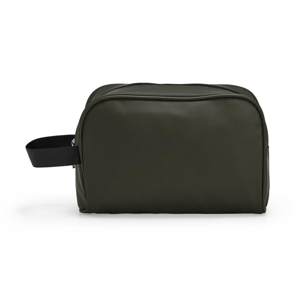 Ne'cessaire Couro Sintético DI1733 na cor Verde, brinde personalizado Sky Brindes