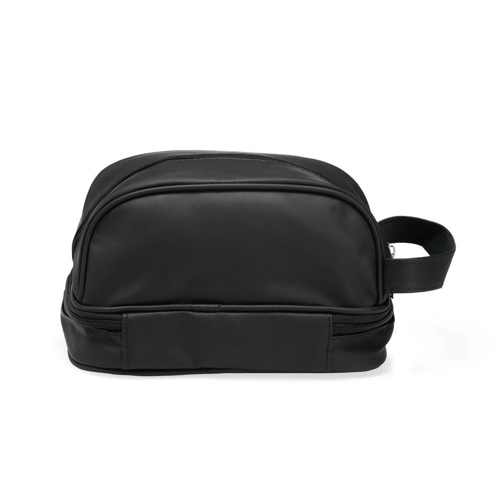 Necessaire Couro Sintético DI1734 na cor Azul, brinde personalizado Sky Brindes