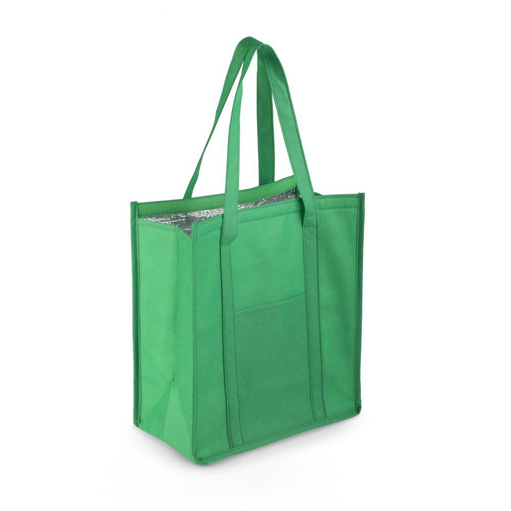 Sacola Térmica em TNT DI1739 na cor Verde, brinde personalizado Sky Brindes