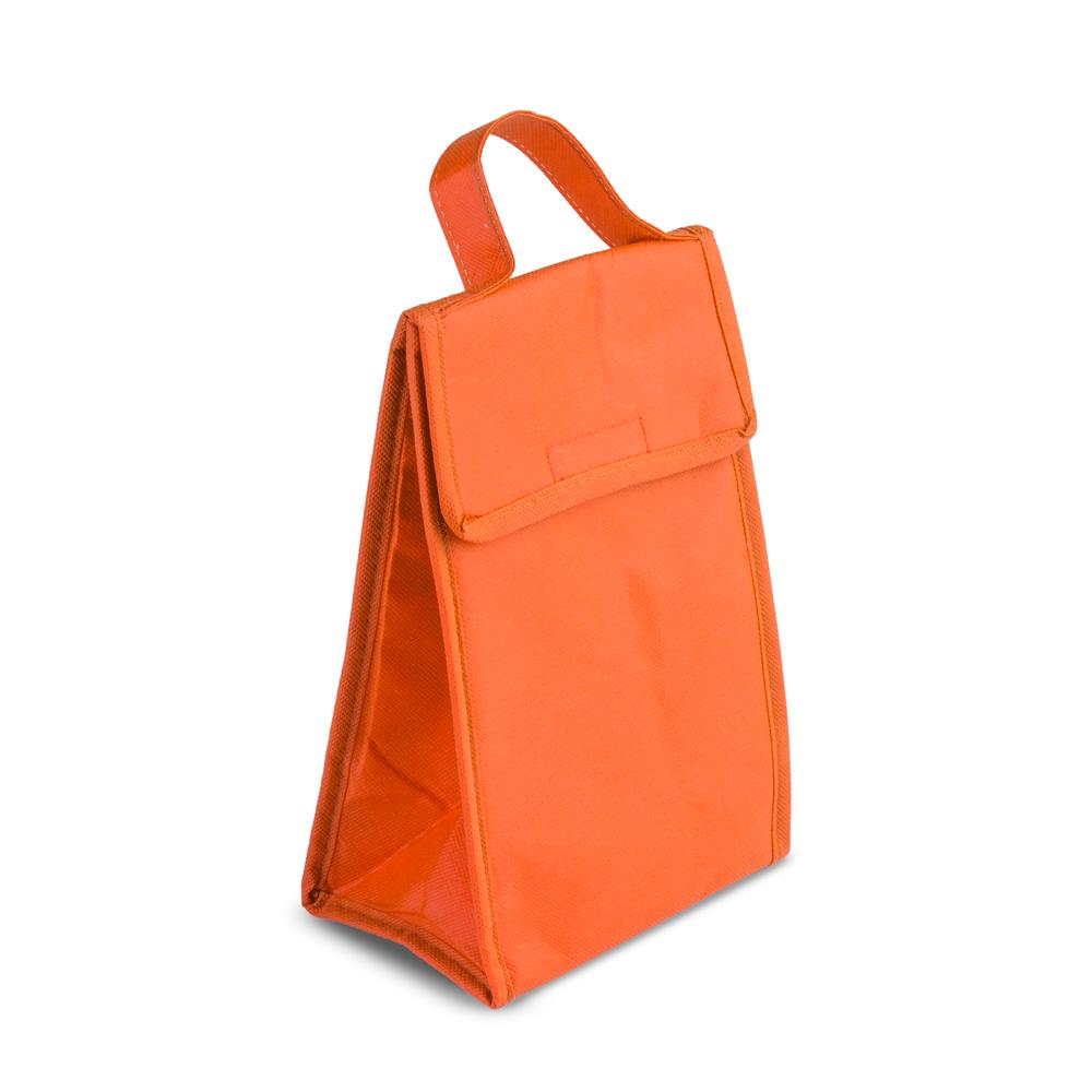 Bolsa Térmica em TNT DI1740 na cor Laranja, brinde personalizado Sky Brindes