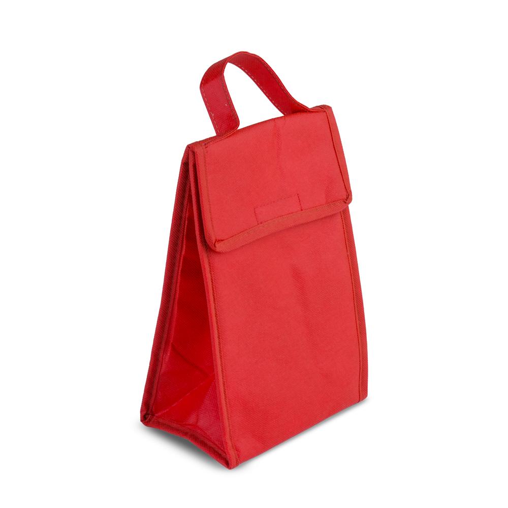 Bolsa Térmica em TNT DI1740 na cor Vermelho, brinde personalizado Sky Brindes