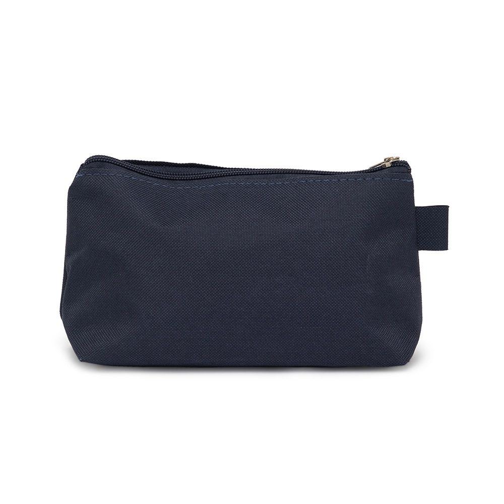 Necessaire Nylon DI1745 na cor Azul escuro, brinde personalizado Sky Brindes