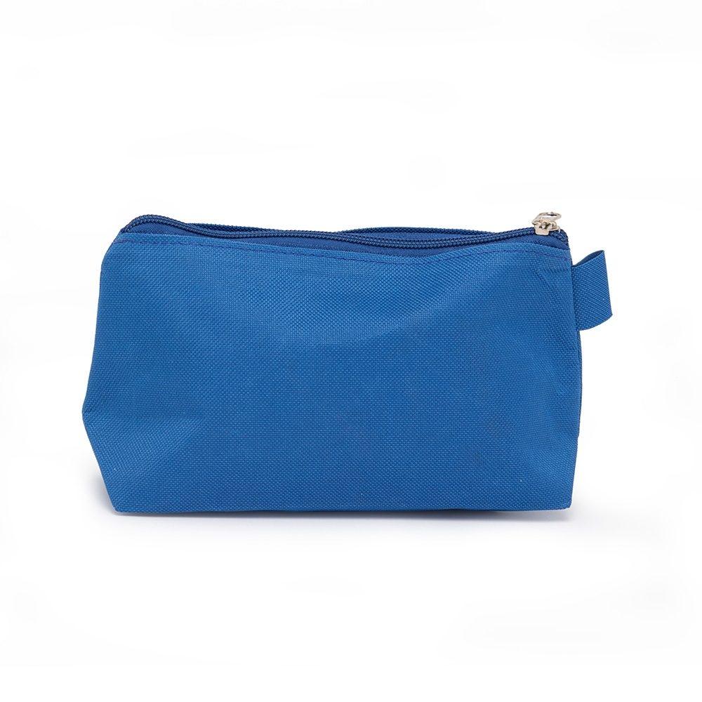 Necessaire Nylon DI1745 na cor Azul claro, brinde personalizado Sky Brindes