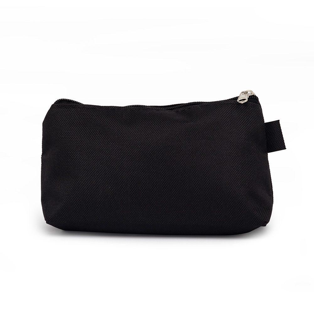 Necessaire Nylon DI1745 na cor Preto, brinde personalizado Sky Brindes