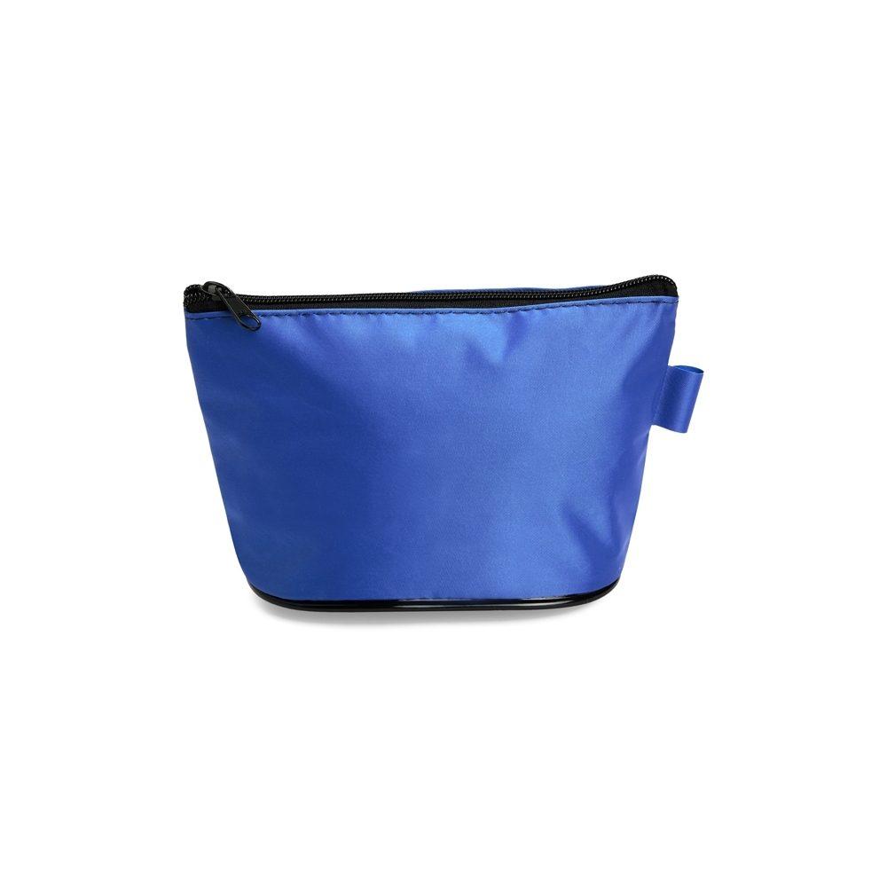 Necessaire Nylon DI1746 na cor Azul escuro, brinde personalizado Sky Brindes