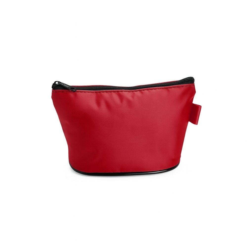 Necessaire Nylon DI1746 na cor Vermelho, brinde personalizado Sky Brindes