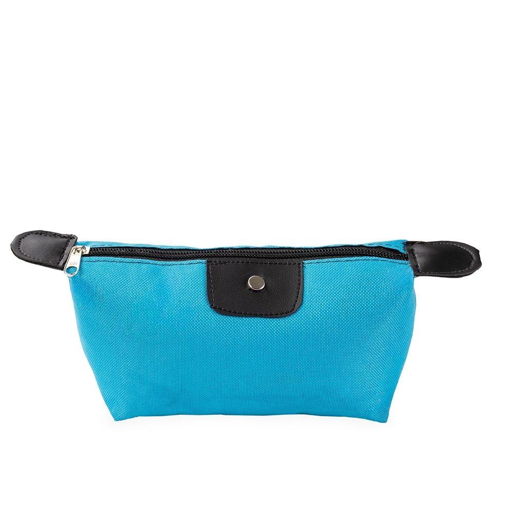 Necessaire Nylon Oxford DI1747 na cor Azul claro, brinde personalizado Sky Brindes