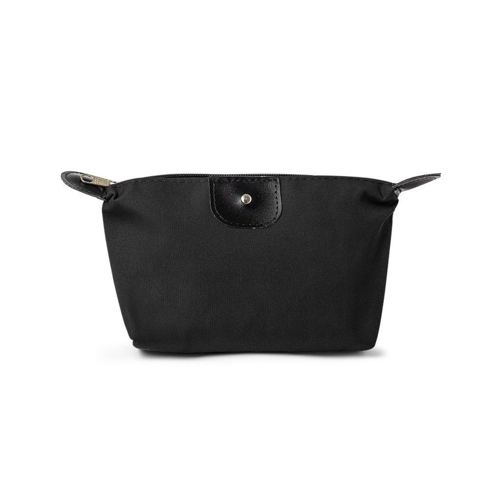 Necessaire Nylon Oxford DI1747 na cor Preto, brinde personalizado Sky Brindes