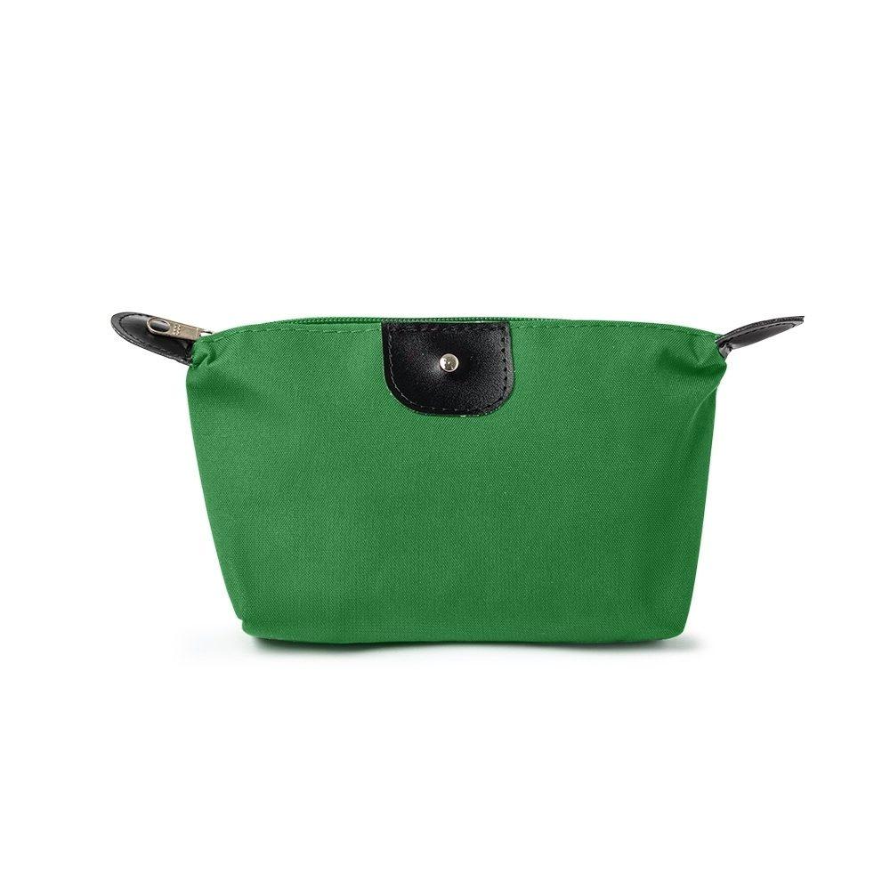 Necessaire Nylon Oxford DI1747 na cor Verde, brinde personalizado Sky Brindes