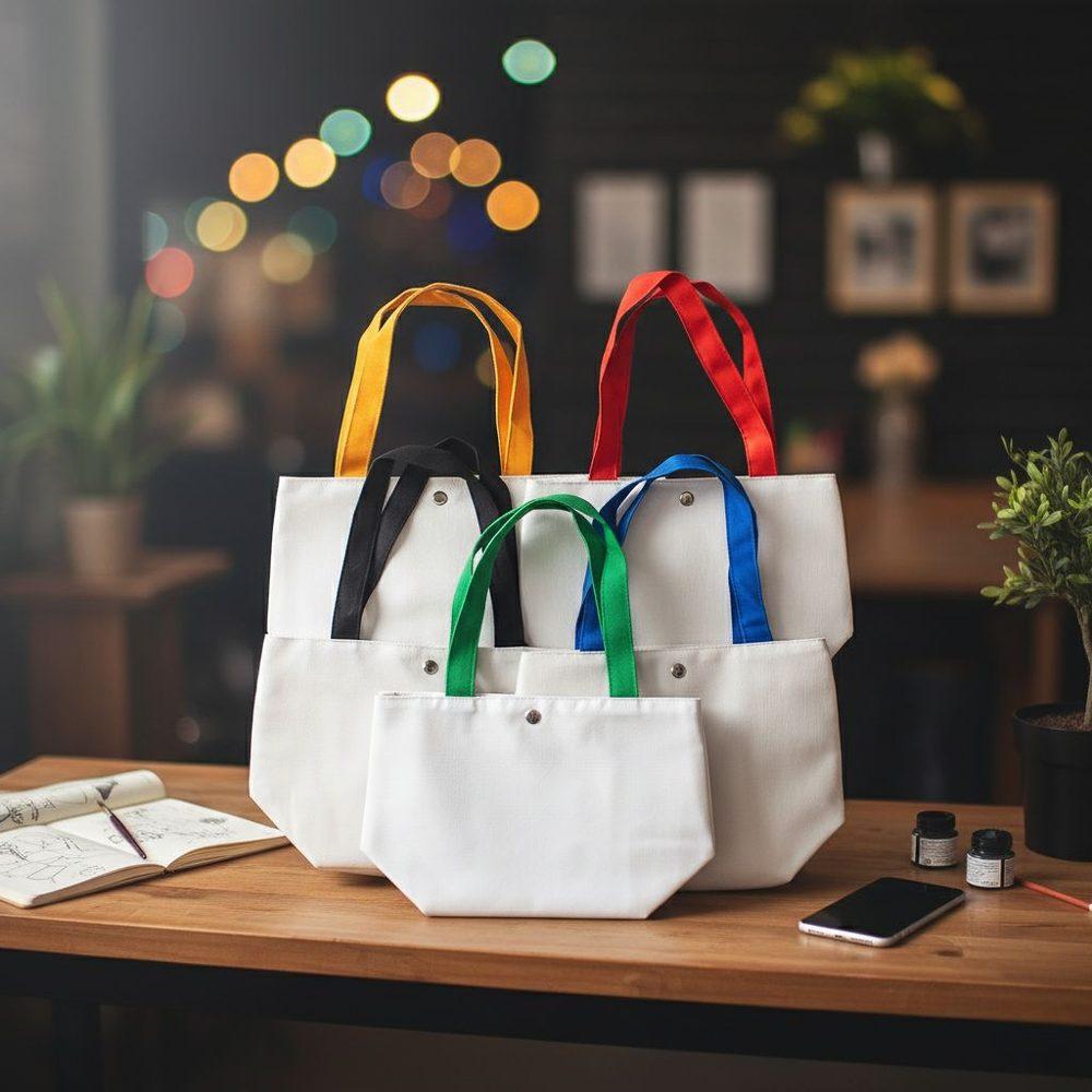 Bolsa de Lona 7 Litros DI1751 na cor Verde, brinde personalizado Sky Brindes