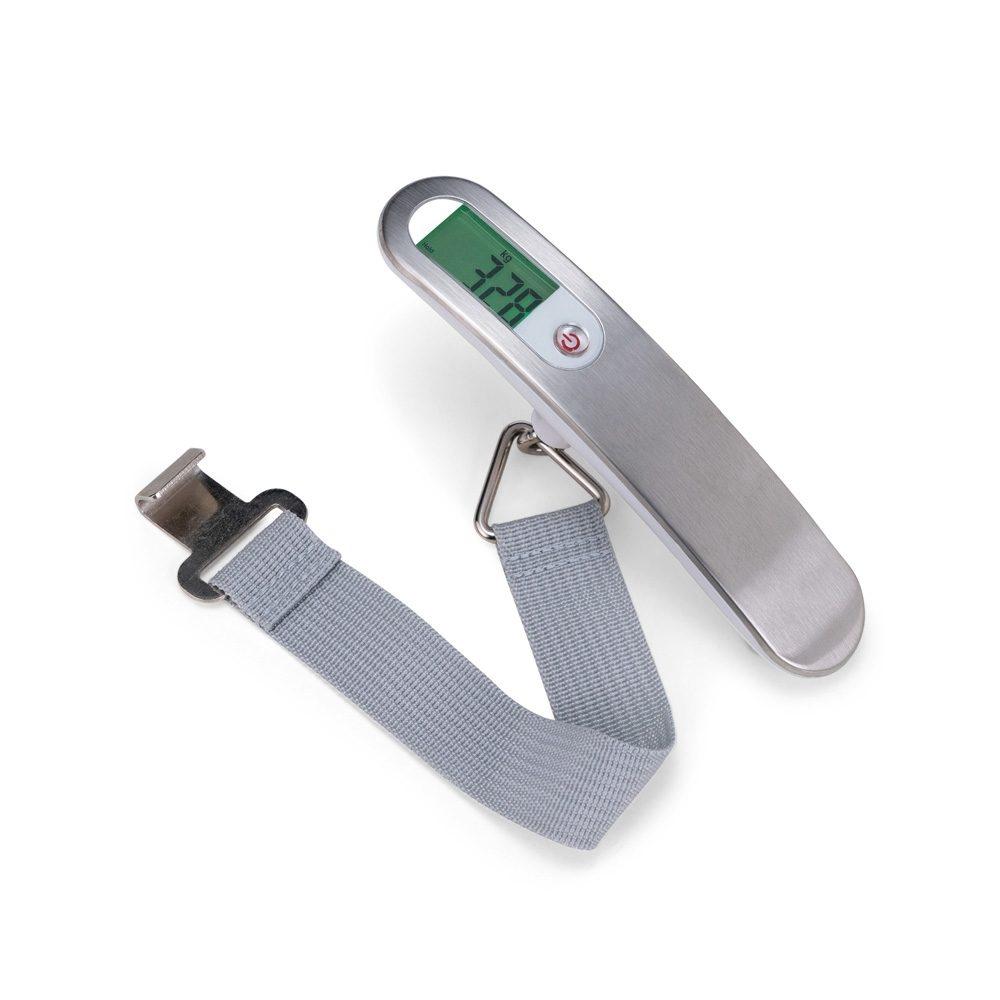 Balança Digital para Mala DI1755 na cor Inox, brinde personalizado Sky Brindes