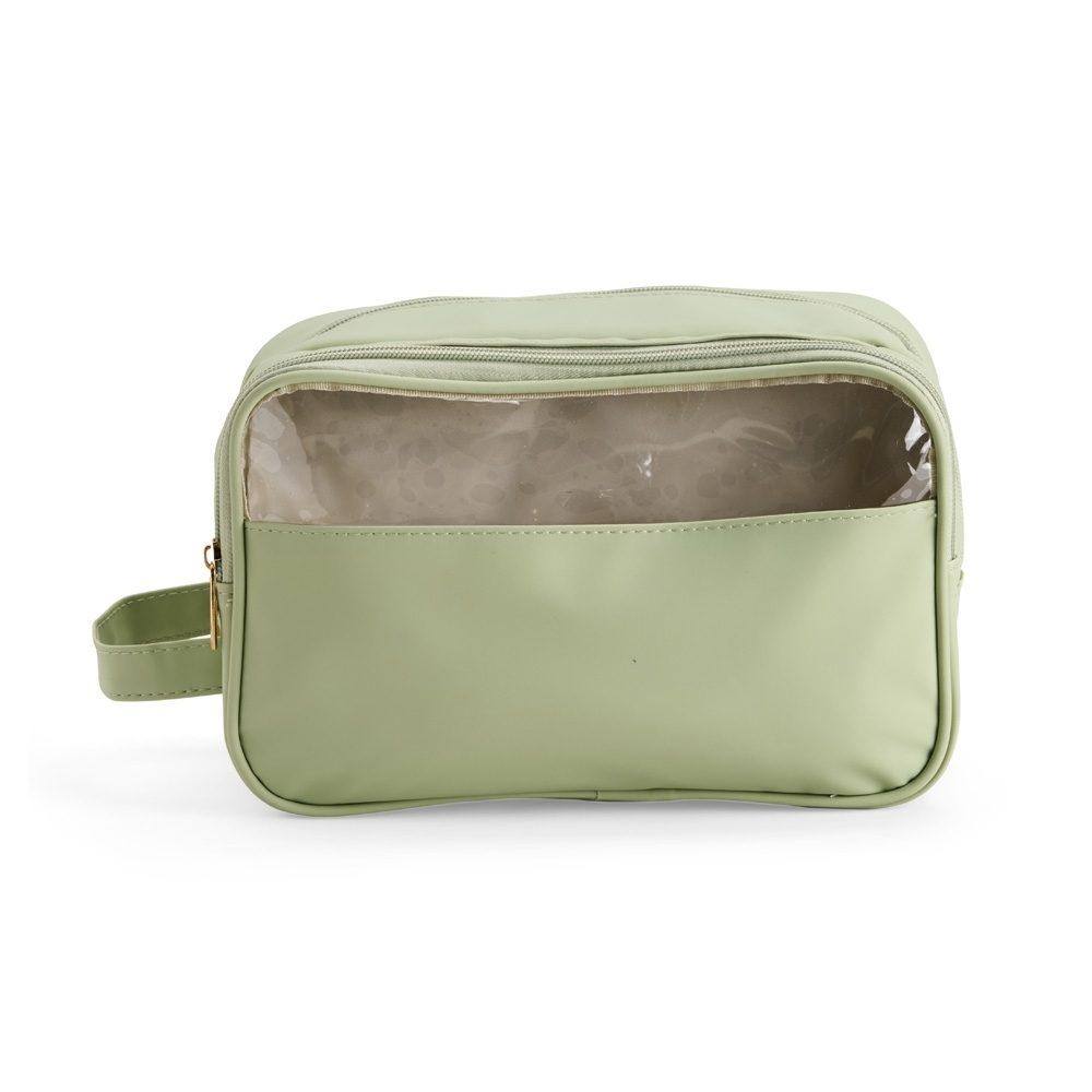 Necessaire Poliuretano DI1757 na cor Verde, brinde personalizado Sky Brindes
