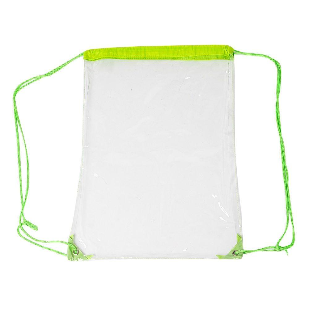 Sacochila em PVC DI1763 na cor Verde, brinde personalizado Sky Brindes