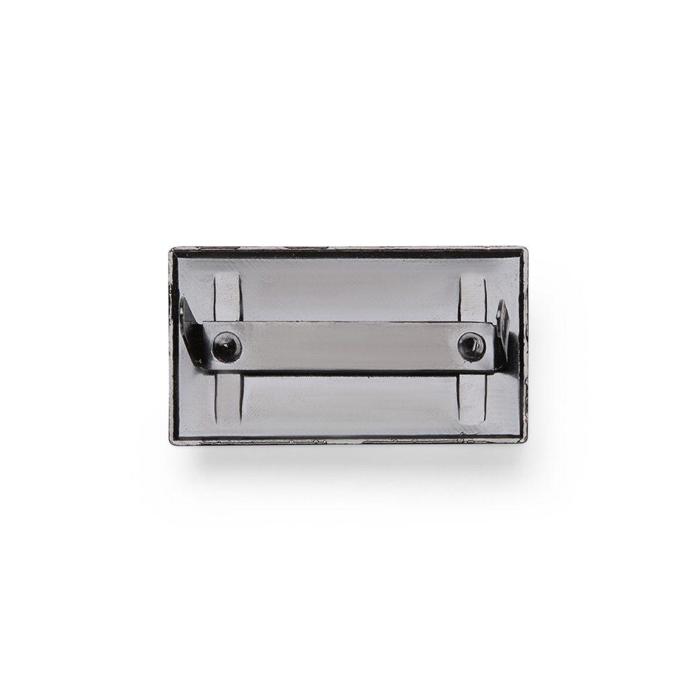 Plaquinha metal DI1813 na cor Preto, brinde personalizado Sky Brindes