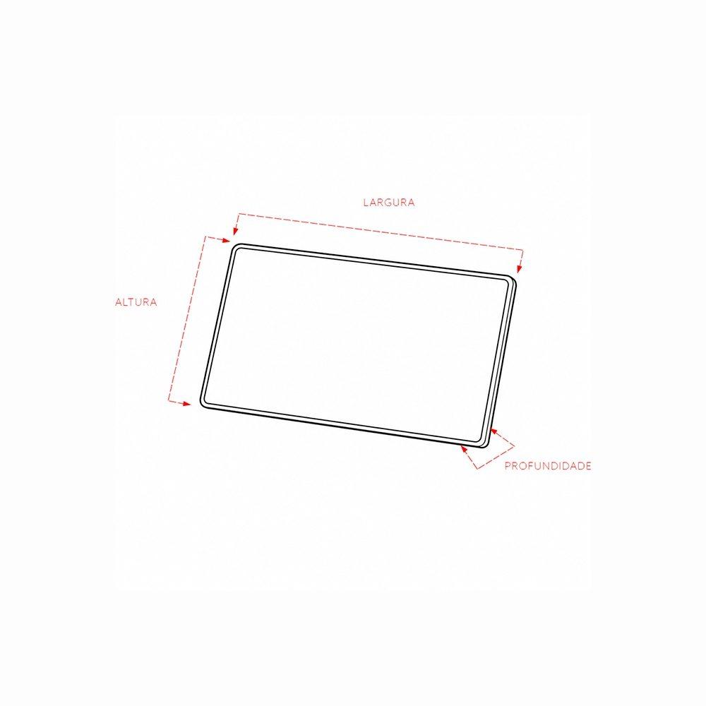 Plaquinha metal DI1813 na cor Preto, brinde personalizado Sky Brindes